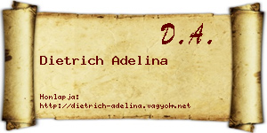 Dietrich Adelina névjegykártya